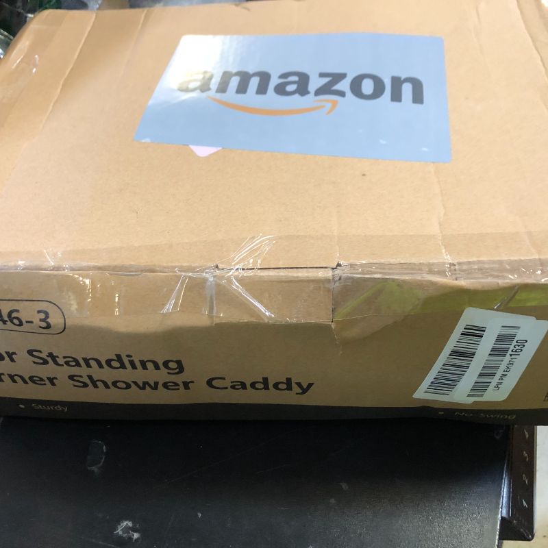 Photo 1 of Consumest Corner Shower Caddy Standing - 3-Tier Stainless Steel Shower Organizer with Soap Holder and 4 Hooks, Large Capacity Corner Shelf Stand for Bathroom, Rest Room, Black