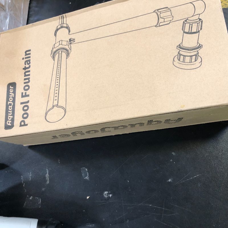 Photo 1 of Pool Fountain for Above and In-Ground Pools, Dual Spray Waterfall Sprinkler Fountain, Above Ground Pool Accessories, Adjustable Waterfall Cooling and Relaxation