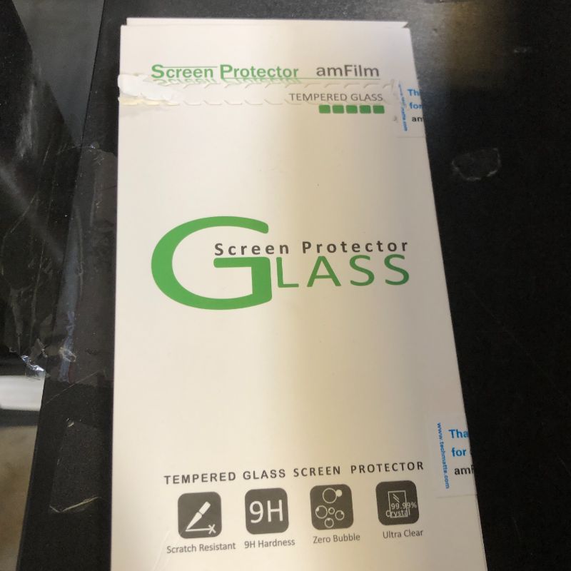 Photo 1 of amFilm Essential Screen Protector for Apple iPhone SE 3 SE2, iPhone 8, iPhone 7, iPhone 6S iPhone 6 4.7", Premium 9H+ Tempered Glass, Anti-Scratch, HD-Clear and Touch-Sensitive, Case Friendly, 2 Pack