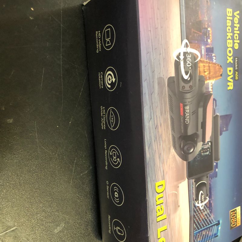 Photo 1 of 360° Rotating Dual Dash Cam for Cars, 2 Channel Front and Inside Car Camera with 1440P, 170° Wide Angle, Night Vision, Built-in WDR, Free 32GB Card