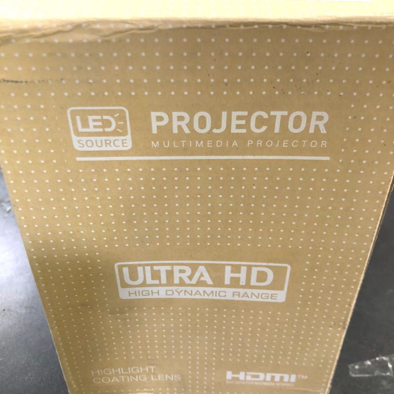 Photo 1 of HY300 PRO Mini Portable Projector, Support 4K 1080P with Dual-Band WIFI6 5G Wireless 5.0 Bluetooth Android 11,160 ANSI,180° Rotatable, Auto Keystone Correction, 35"-130" Screen Video Projector
