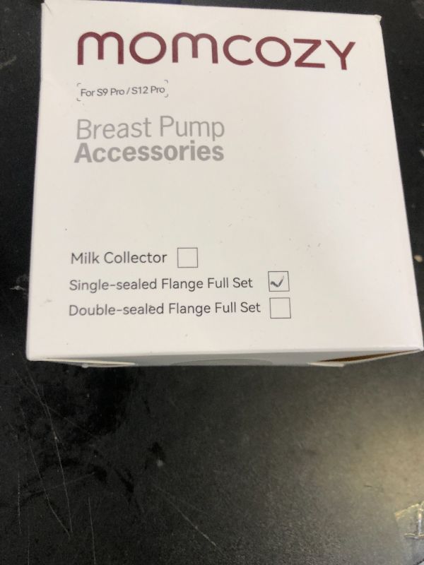 Photo 1 of Momcozy Original S9 Pro/S12 Pro Replacement Accessories, Only Compatible with Momcozy S9 Pro/S12 Pro Breast Pump NOT for S9/S12 (Single-Sealed Full Set Collector Cup with 24mm Flange,180ml, 1 Pack)