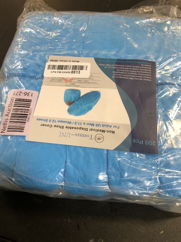 Photo 1 of Shoe Covers Disposable 200 Pack (100 Pairs) | Non-Slip, Durable, Indoor | Protect Your Home, Floors and Shoes