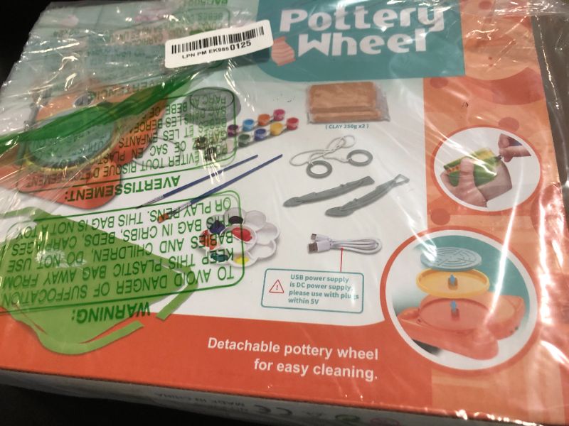 Photo 1 of Aujazyble Pottery Wheel for Kids - Complete Pottery Painting Kit Art Supplies Arts and Crafts for Girls Boy Kids Toy, Birthday Halloween Christmas Gift for Kids Ages 6 7 8 9 10 11 12+, (Dog)