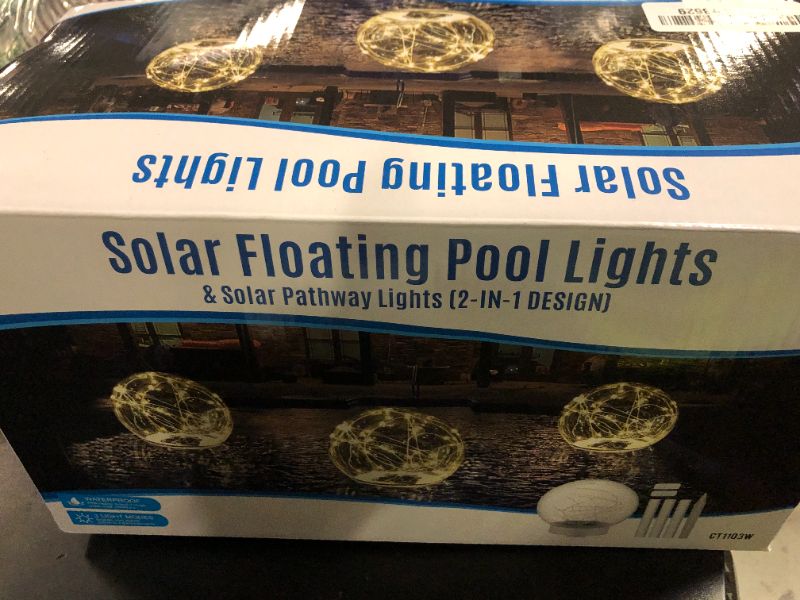 Photo 1 of Solar Floating Pool Lights, 5.9" Glow in The Dark Warm White Pool Lights That Float, 2-in-1 Design Float or Insert Solar Globe Light, Waterproof Floating Light for Pools, Garden, Paito(2 Piece)