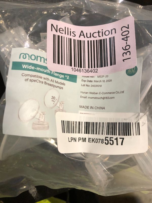 Photo 1 of Momstouch 20mm Flange Compatible with Spectra S1 S2 9 Plus Synergy Gold Breastpump Replacement to Spectra Pump Parts and Spectra Flange; Not Original; Replaces Spectra Shield