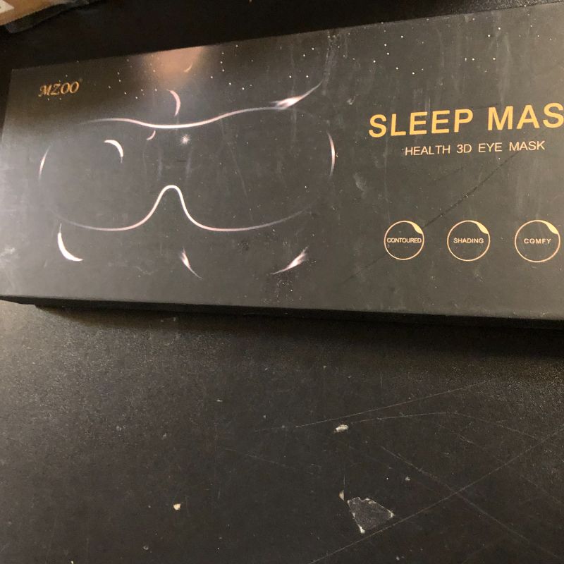 Photo 1 of MZOO Sleep Eye Mask for Side Sleeper Men Women, Zero Eye Pressure 3D Sleeping Mask, Light Blocking Patented Design Night Blindfold, Soft Eye Shade Cover for Travel, Pink