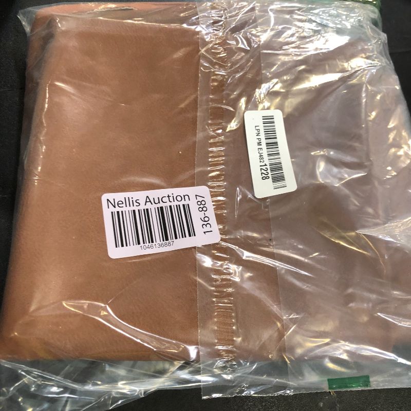 Photo 1 of HOMFINER Faux Leather Throw Pillow Covers, 18 x 18 inch Set of 2 Thick Cognac Brown Modern Solid Decorative Square Bedroom Living Room Cushion Cases for Couch Bed Sofa