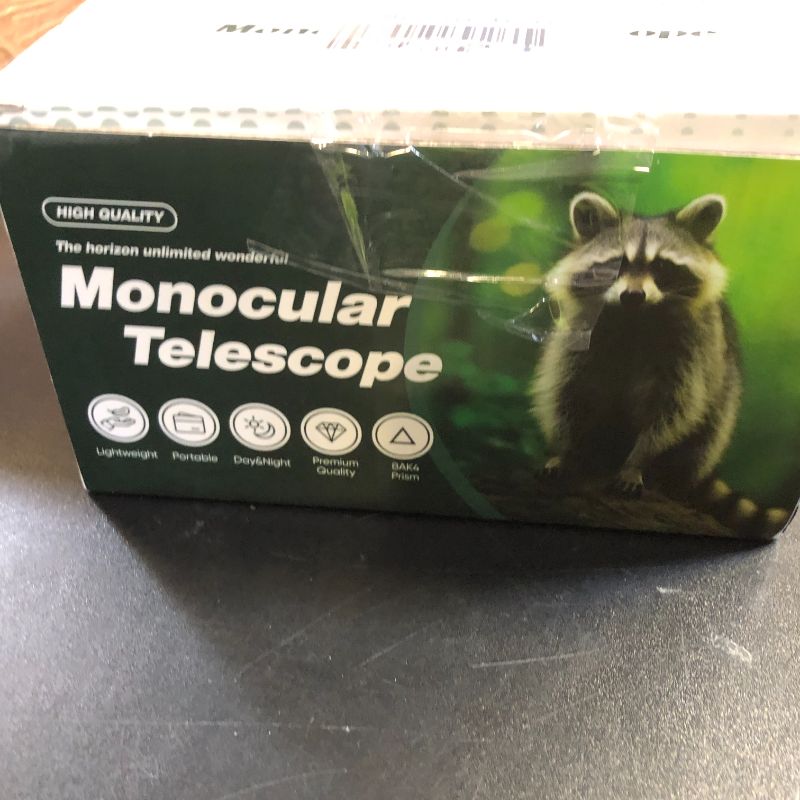 Photo 1 of Monocular Telescope with Lights HD Monoculars 80x100 for Adults High Powered Monocular for Hunting with Smartphone Holder & Tripod, Handheld Telescope Suitable for Bird Watching Stargazing-Green