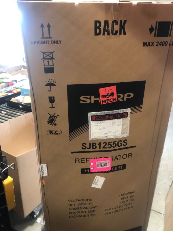 Photo 1 of Sharp Bottom-Freezer Counter-Depth Refrigerator, 24 Inch, 11.5 Cubic Foot