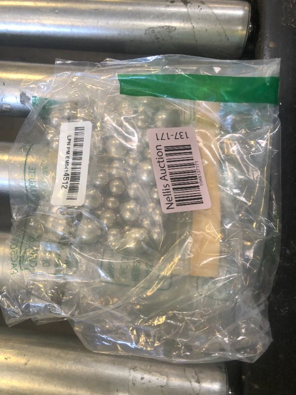 Photo 1 of 150Pcs Bright Silver Polished No Hole Faux Pearl Beads for Vase Filling Decorations, Plastic Pearls Vase Fillers, Table Scatters, Wedding Centerpiece, Home Decor, 8/14/20 mm
