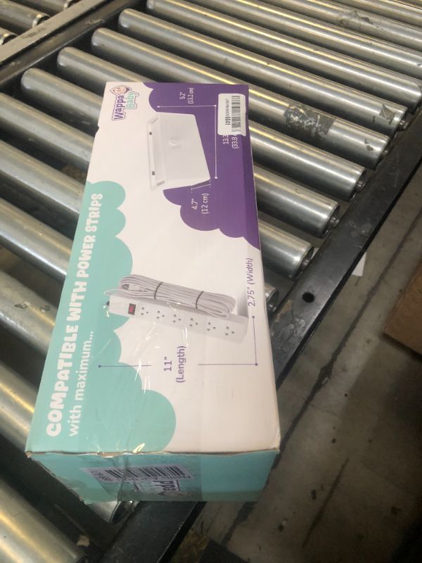 Photo 1 of Power Strip Cover Box - Effectively Baby Proofs Power Strip with Patented Dual Lock. Convenient Side Openings for Cords & Cables. Protects Small Hands & Fingers