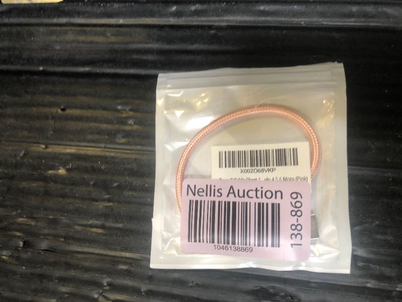 Photo 1 of Type C Cable Short ?10inch? USB C Cable Fast Charging Cord for Samsung Galaxy S10/E S9 S8 S20 Plus, Note 10 9 8, Z Flip,Kimzee Compatible USB c Cable LG K51 Stylo 4 5 6,Moto (Pink)