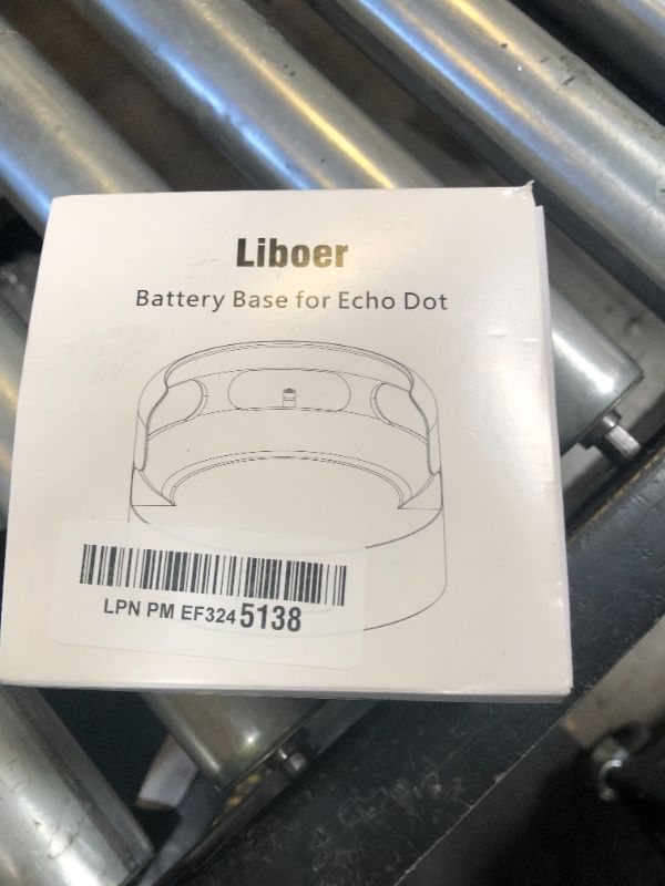 Photo 1 of Liboer Battery Base for Echo Dot 3rd Gen Battery Stand Portable Charger for Dot 3rd and Google Mini 2 Back up Battery 8 Hours Play time, Not Include Speaker (Black 5200)…