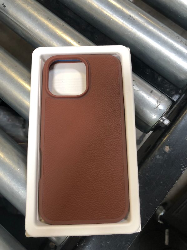 Photo 1 of LONLI Classic - (for iPhone 14 Pro) - European Nappa Leather Case - Smoothen and Soften Over Time - Compatible with Magsafe - Saddle Brown