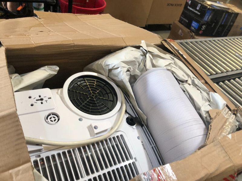 Photo 1 of Portable Air Conditioner Cools 320 Sq. Ft. with Dehumidifier and 2 Fan Speeds in White