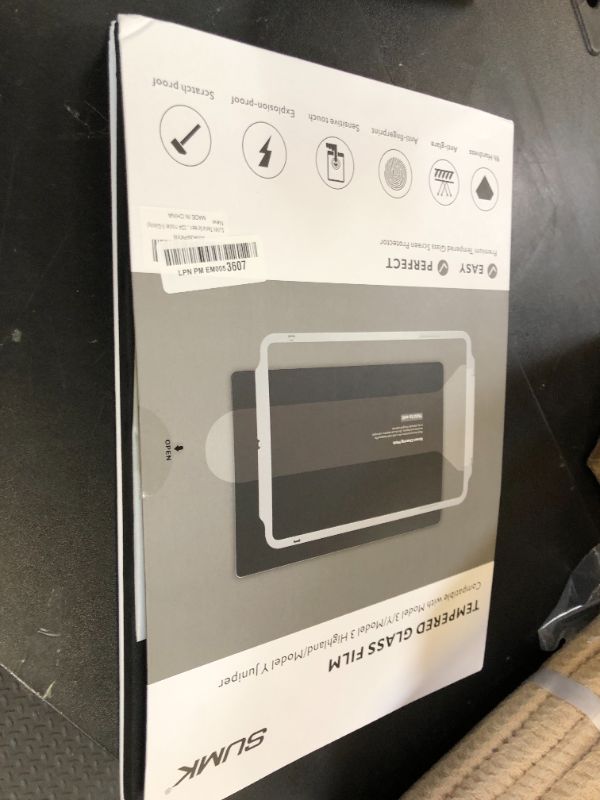 Photo 1 of SUMK Tempered Glass Screen Protector for Tesla Model Y Juniper Accessories 2026 & for Tesla Model 3 Highland Accessories 2024 2025 [HD & 9H Anti-scratch] - 2pcs [Glossy]
