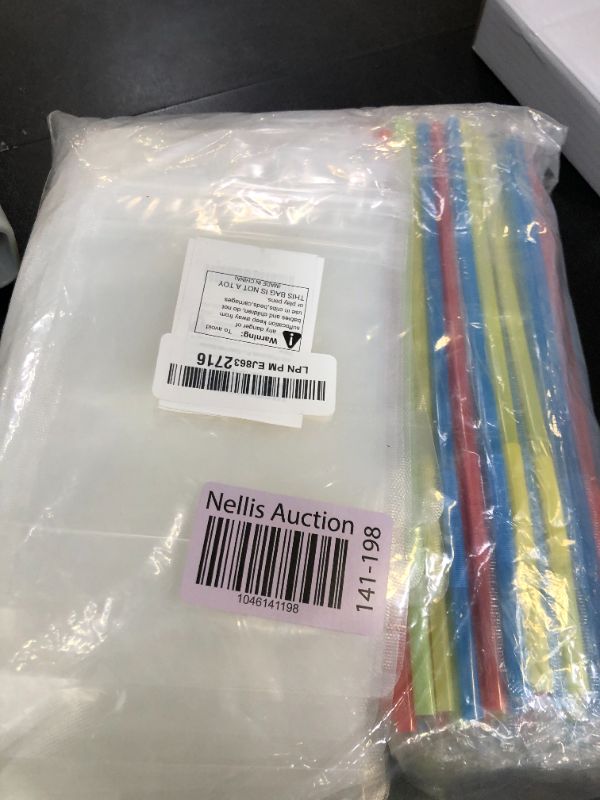Photo 1 of 100 PCS Reusable Juice Pouches for Adults, Heavy Duty Plastic Smoothie Bags With 100 Straws Funnel for Cold Hot Drinks