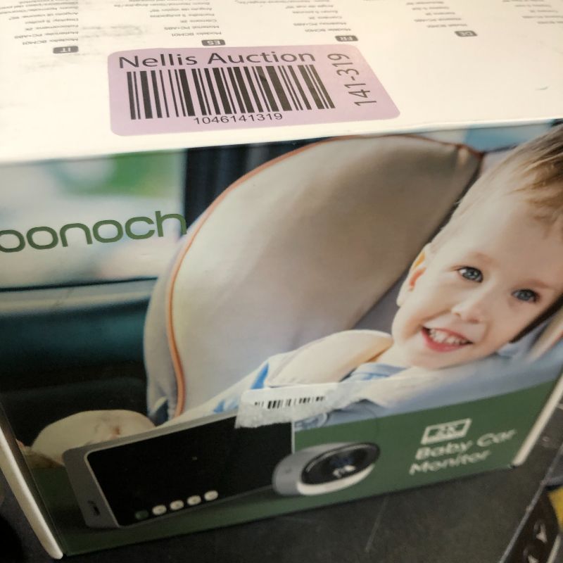 Photo 1 of bonoch 5" 1440P Baby Car Camera - 360 Degree Rotating Wide View Backseat Rear Facing Mirror, USB Powered with Charger, Easy Setup Baby Car Seat Monitor, Night Vision