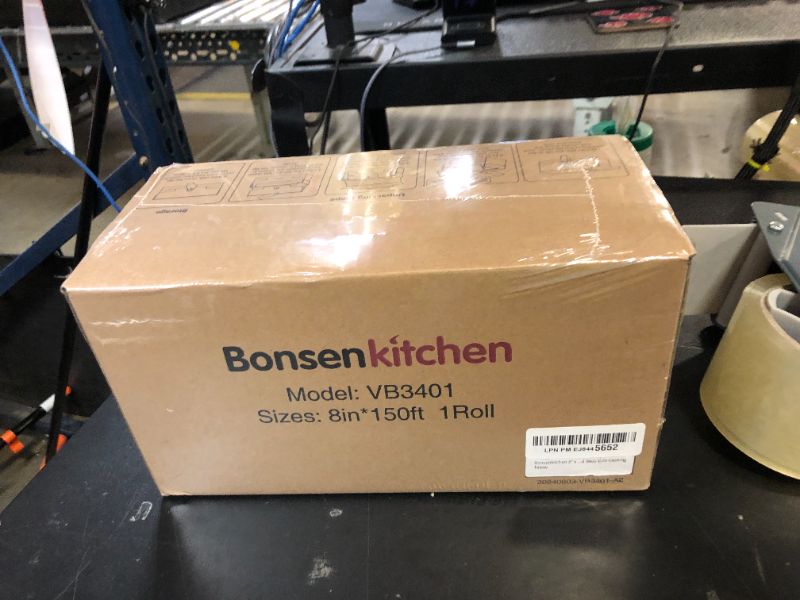 Photo 1 of [2025 New] Bonsenkitchen 8” x 150’ Vacuum Sealer Bags Rolls with Cutter for Food Storage, Commercial Grade, BPA Free, Great for Meal Prep and Sous Vide Cooking