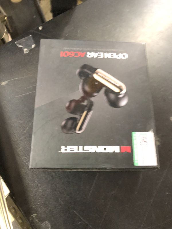 Photo 1 of Monster AI Translation Earbuds Open AC601, 3-in-1 Translator Wireless Earphones, Bluetooth 6.0 Open Earbuds with 115 Languages Translation, Real-Time AI & Touch Control Wireless Headphone (Black)