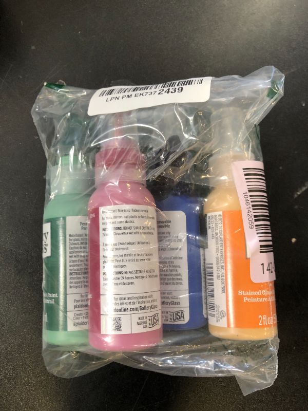 Photo 1 of 4 Piece Glass Paint Set for DIY Arts and Crafts, Perfect for Beginners and Artists