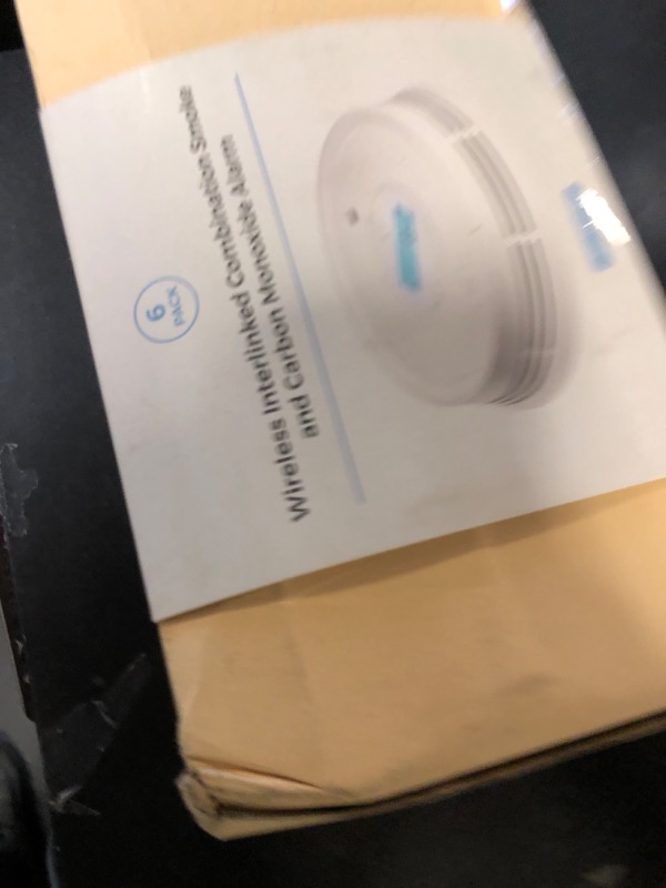 Photo 1 of Aegislink  Carbon Monoxide Detector, Interlinked Combination Smoke CO Alarm, Battery Powered, Wireless Interconnected, Digital Display, SC-RF220, 6-Pack