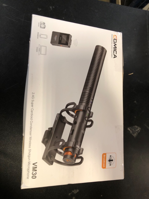 Photo 1 of COMICA VM30 Shotgun Microphone, with Wireless Modes, USB C Digital Output, 75/150Hz, Super-Cardioid Universal Camera Microphone for Filmmakers, Vloggers - Wireless Mic for Camera, Smartphone, and PC