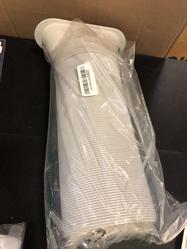 Photo 1 of Portable AC Window Kit with 5.1” Exhaust Hose for Sliding Window, Adjustable Air Conditioner Window Vent Kit for Ducting AC Seal Panel for Horizontal&Vertical Window.
