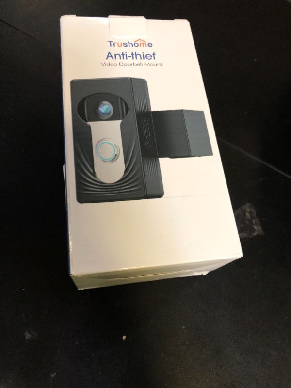 Photo 1 of Wireless Video Doorbell Mount for Ring/Blink, Compatible with Ring 4/3/2/1, No Drill Anti Theft Camera Mount, Camera Holder with Double Screw Fixing, Black (Not Include Doorbell)