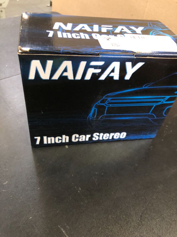 Photo 1 of Naifay Double Din Car Stereo Compatible with Apple Carplay and Android Auto, 7 inch HD Touchscreen Car Radio Car Audio Receivers, Bluetooth, Backup Camera, Mirror Link, USB/AUX/TF/Subwoofer, FM Radio