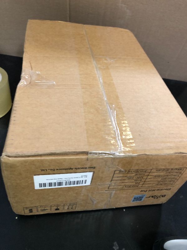 Photo 1 of Bear Hot Pot Electric, 2L Multifunctional Portable Cooking Pot, 1000W Rapid Noodles Electric, Non-Stick Frying Pans for Steak, Egg, Ramen, Oatmeal With Dual Power Adjustment