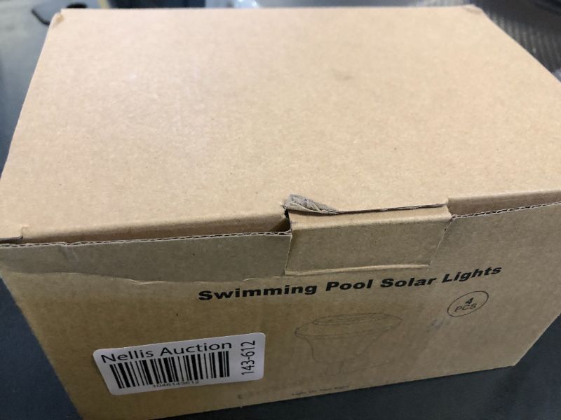 Photo 1 of SALMOPH Pool Lights for Above Ground Pools, Waterproof Frame Pool Decoration, Energy Saving LED Pool Solar Lights, RGB Light at Night Decor for Frame Swimming Pools (4PCS)