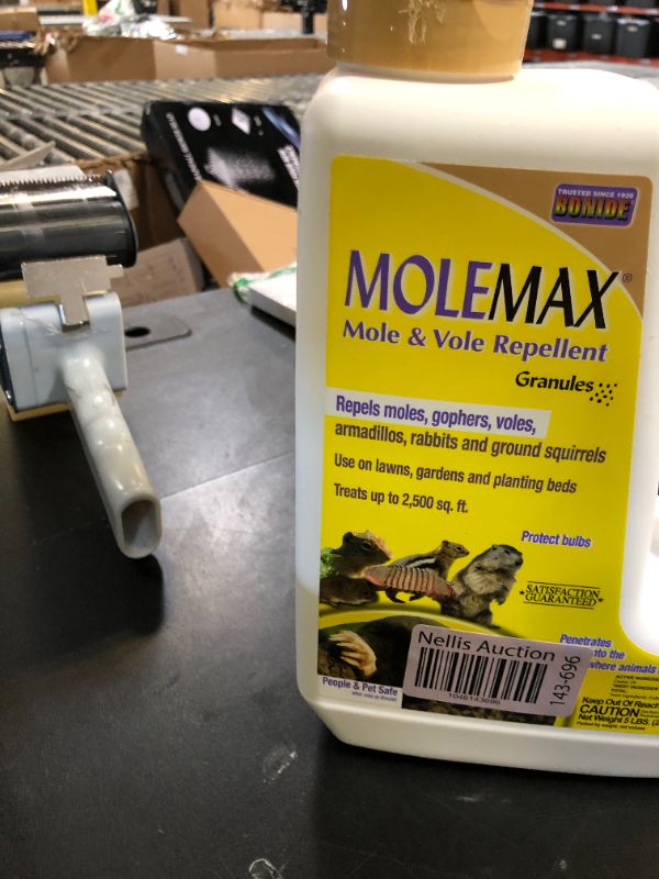 Photo 1 of Bonide MOLEMAX Mole & Vole Repellent Granules, 5 lbs. Ready-to-Use, Outdoor Lawn & Garden Mole Control, People & Pet Safe