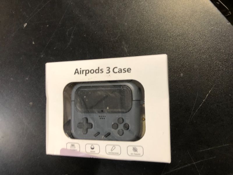 Photo 1 of Inesore for Airpods 3rd Generation Case,with Lock Cover for Airpods 3rd Case,Funny Handheld Game Console Appearance,Compatible with Airpod 3rd Hard Cases with Cleaner Kit for Men/Boys (Black)