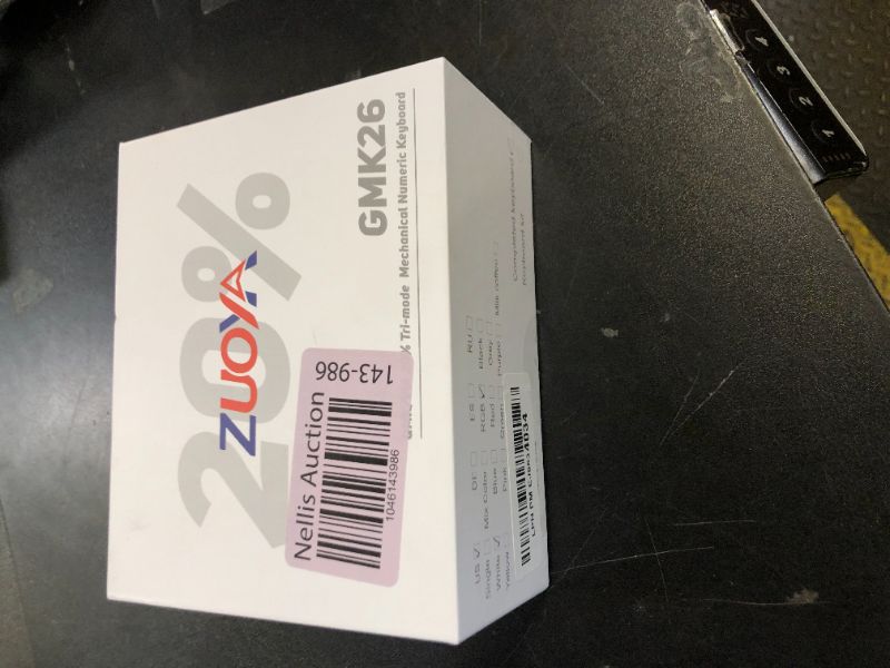 Photo 1 of FKZ GMK26 Mechanical Numpad,Gasket VIA Macro Numeric Keypad Hot Swap Wireless 2.4G/BT5.0/Wired USB-C RGB Backlit 26 Keys Mini Protable Number Keyboard Programmable for Win/Mac/Gaming (White)