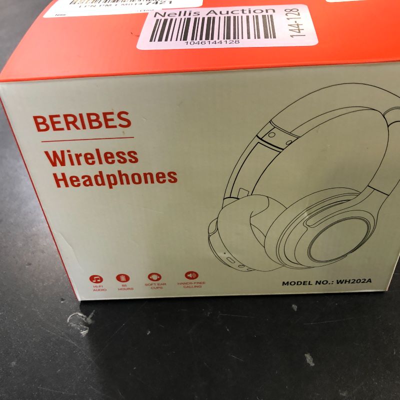 Photo 1 of BERIBES Bluetooth Headphones Over Ear, 65H Playtime and 6 EQ Music Modes Wireless Headphones with Microphone, HiFi Stereo Foldable Lightweight Headsets, Deep Bass for Home Office Cellphone PC Ect.
