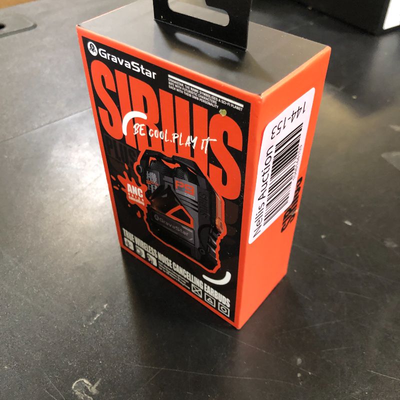 Photo 1 of GravaStar Sirius Plus True Wireless Earbuds, Bluetooth 5.3 Active Noise Cancellation ANC Headphones, 28H Playtime, ENC Clear Call, IPX4 for Sports/Work, Customization App for iOS/Android-Black