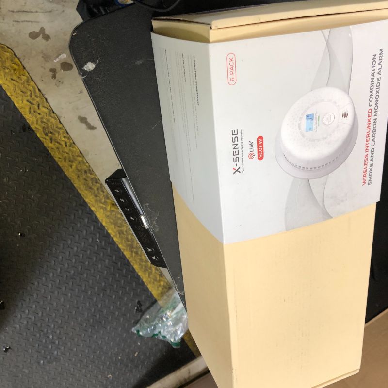 Photo 1 of X-Sense  And Carbon Monoxide Detector Combo, Wireless Interconnected Combination Smoke and Carbon Monoxide Detector with LCD Display & 10-Year Battery, RF Interconnected Model, 6-Pack