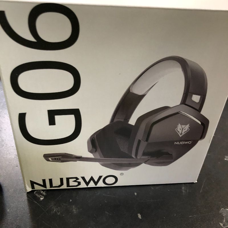 Photo 1 of NUBWO G06 Dual Wireless Gaming Headset with Microphone for Ps5, Ps4, PC - 23ms Low Latency Audio - 100-Hour of Playtime - 50mm Drivers (Black-Grey)