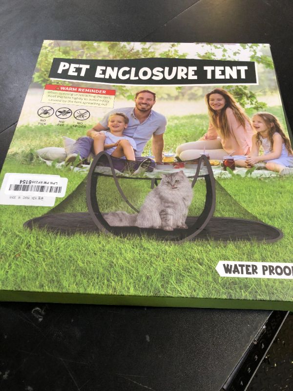 Photo 1 of Cat Tent Outdoor, Pet Enclosure Tent Suitable for Cats and Small Animals, Indoor Playpen Portable Exercise Tent with Carry Bag?Black?
