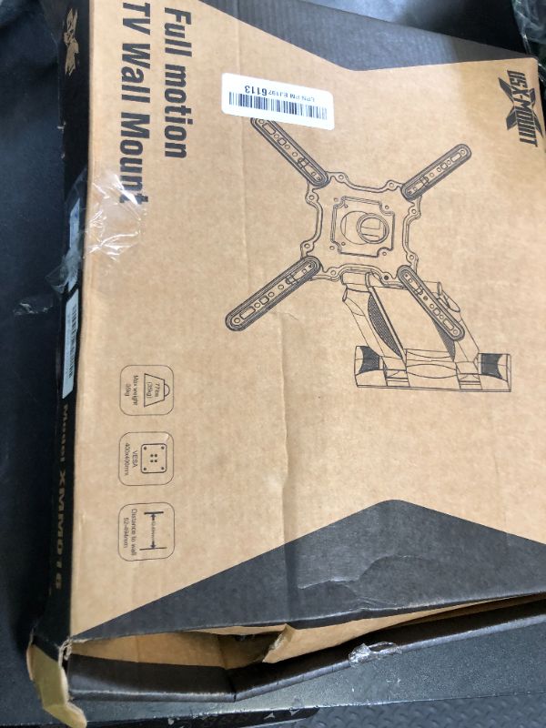 Photo 1 of USX MOUNT UL Listed TV Wall Mount for Most 26-60 Inch TVs, Wall Mount TV Brackets with Swivel, Tilt, Rotating, Center Corner Design on Single Stud, Up to 77 lbs Max VESA 400x400mm