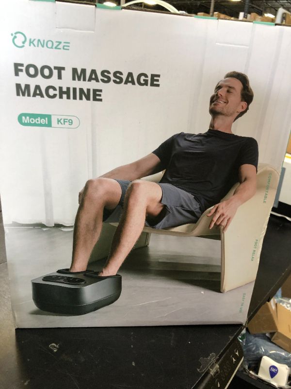 Photo 1 of KNQZE Foot Massager with Heat and Remote, FSA/HSA Eligible, Shiatsu Deep Kneading Feet Massager for Plantar Fasciitis & Neuropathy, Foot Warmer, Gifts for Mom Women Men Dad, Fits Up to Men Size 12