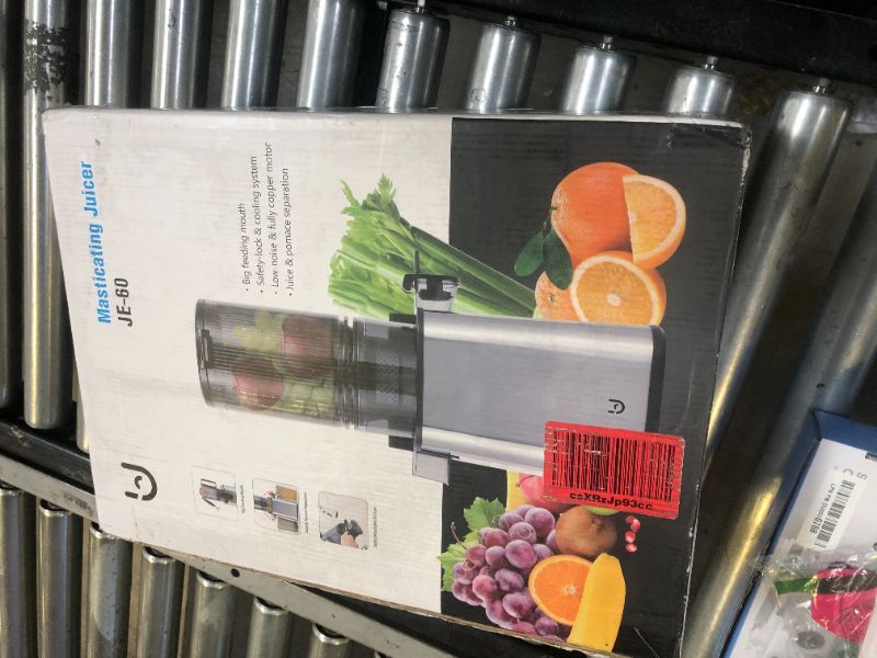 Photo 1 of Masticating Juicer Machines, 5.3" Inch Feeding Chute Supports Whole Fruits and Vegetables?350W Slow Cold Press Juicer?Easy to Clean, Light-Stainless Steel