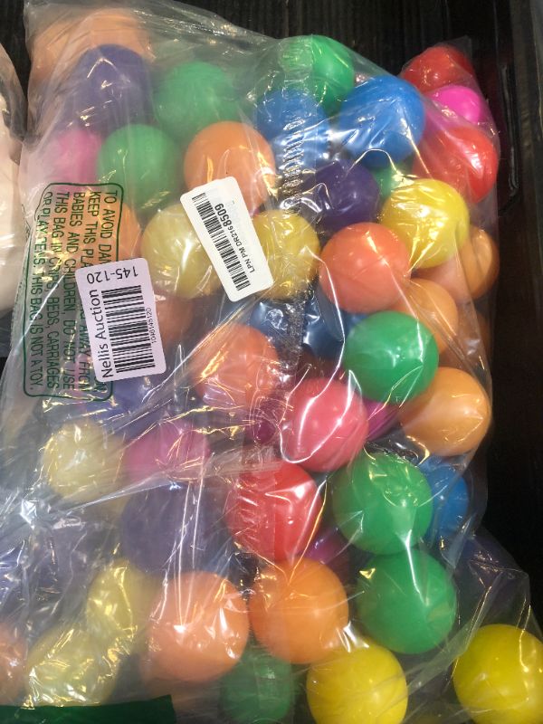 Photo 1 of GOGOSO Ball Pit Balls for Toddler, Baby Plastic Playballs Kids Soft Pastel Pelotas Non-Toxic BPA-Free,Cream Pink+Orange+Green,100 Balls