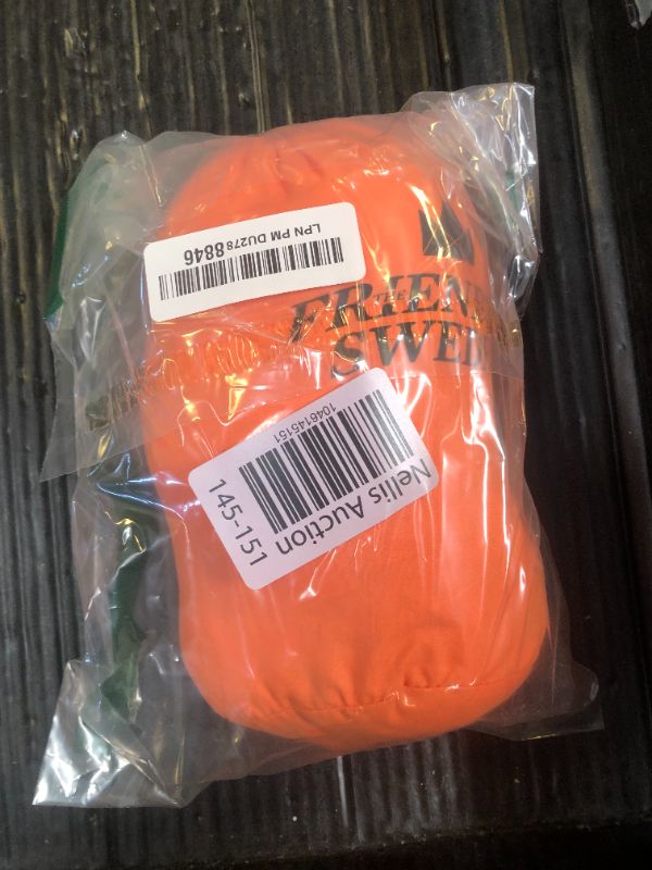 Photo 1 of The Friendly Swede Sleeping Bag Liner - Cold Weather Camping Sheets & Adult Sleep Sack with Full Length Zipper; Microfiber Cotton Feel Soft Sheets with Stuff Sack - Orange (Zipper)