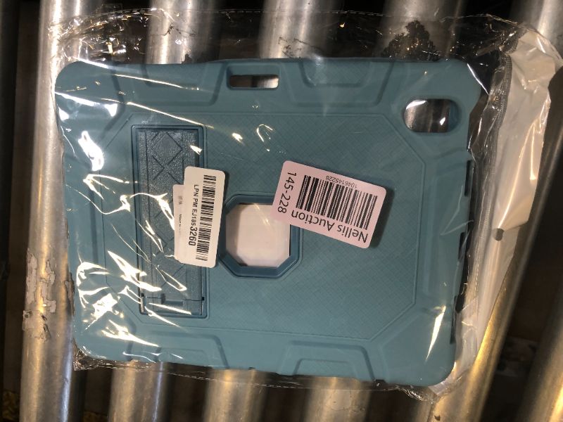 Photo 1 of Azzsy for iPad Air 11-inch (M3/M2) 2025/2024, iPad Air 5th/4th Generation 10.9 Inch Case (2022/2020), Heavy Duty Shockproof Rugged Protective Case with Pencil Holder, Light Blue