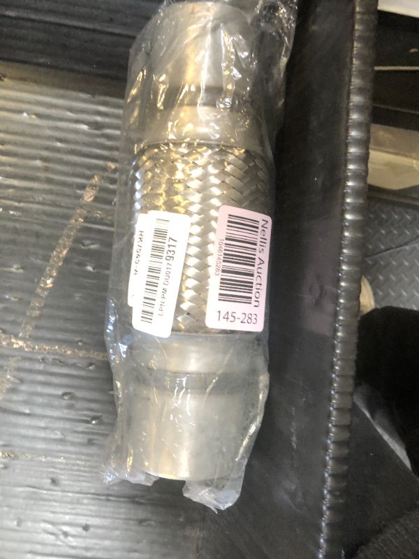 Photo 1 of RP Remarkable Power, 2.5 inch Inlet Exhaust Flex Pipe, ID x 10 Length Flexible Tube, Stainless Steel Double Braid Heavy Duty Universal type Muffler Pipe RK7545 Replacement part