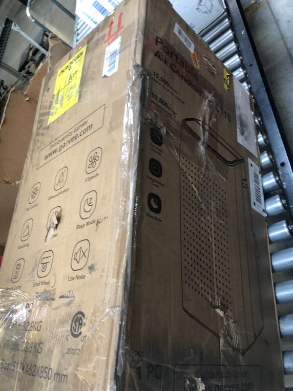 Photo 1 of 15,000 BTU Portable Air Conditioner 3-IN-1 (Cooling, Dehumidifying, Fan) - Portable AC Units for Rooms | Cools 750-850 sq.ft | 100 Pints/Day | ?54dB | Window Kit Included, White-A020K
