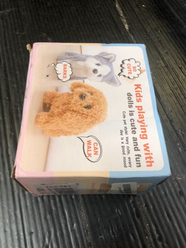 Photo 1 of KSABVAIA Plush Golden Retriever Toy Puppy Electronic Interactive Dog - Walking, Barking, Tail Wagging, Stretching Companion Animal for Kids Toddlers
